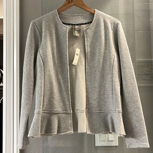 NWT Anthropologie Dolan open from sweater jacket with ruffle and raw edge.